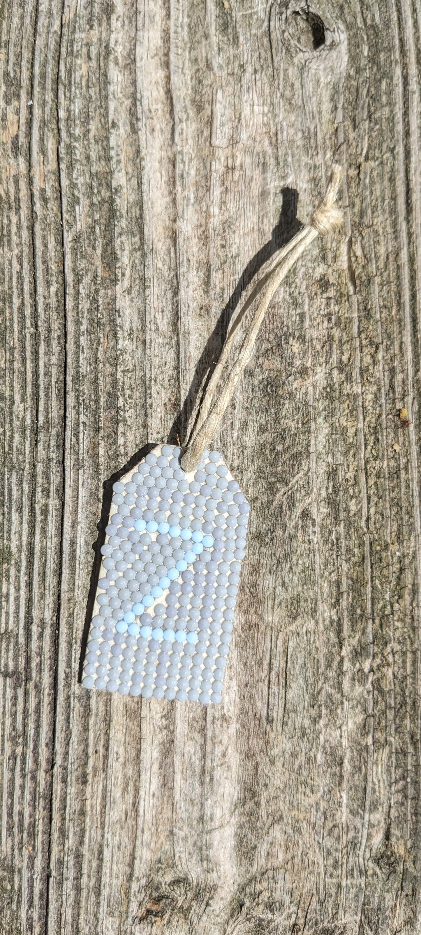 Wood Gift Tags with First Initials