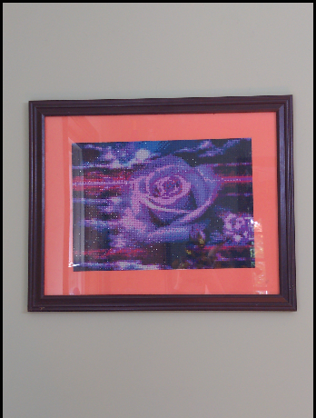 Sunset with a Rose Diamond Art