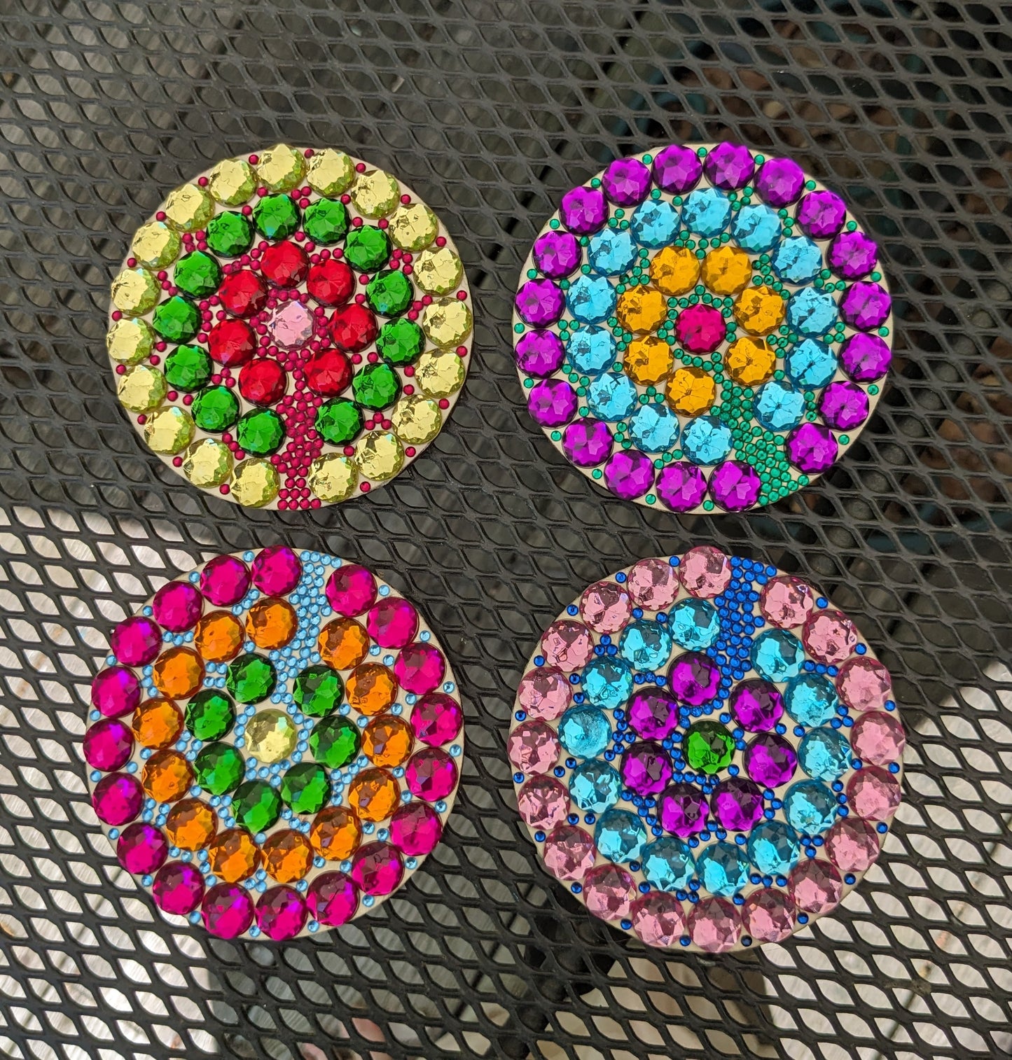 Kaleidoscope Mosaic Coasters (4 Piece Set)