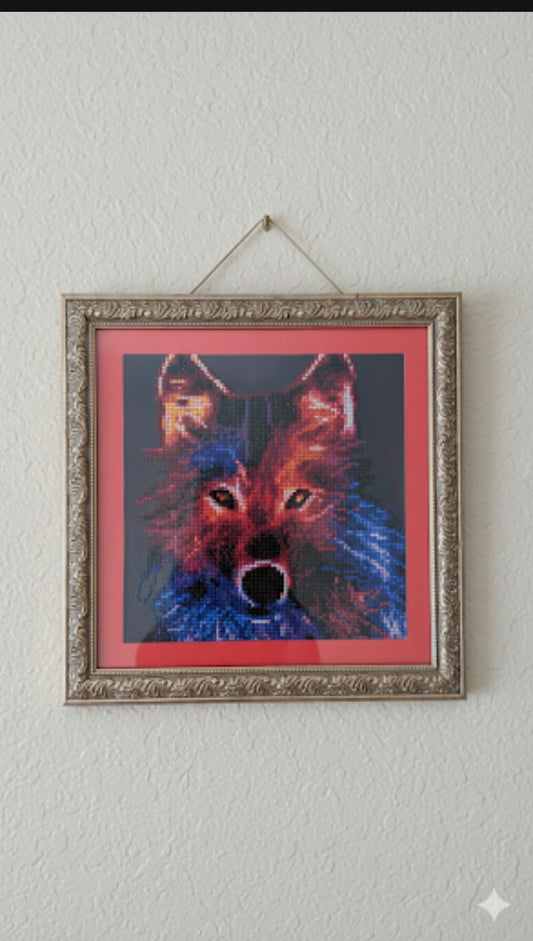 Wolf Diamond Art
