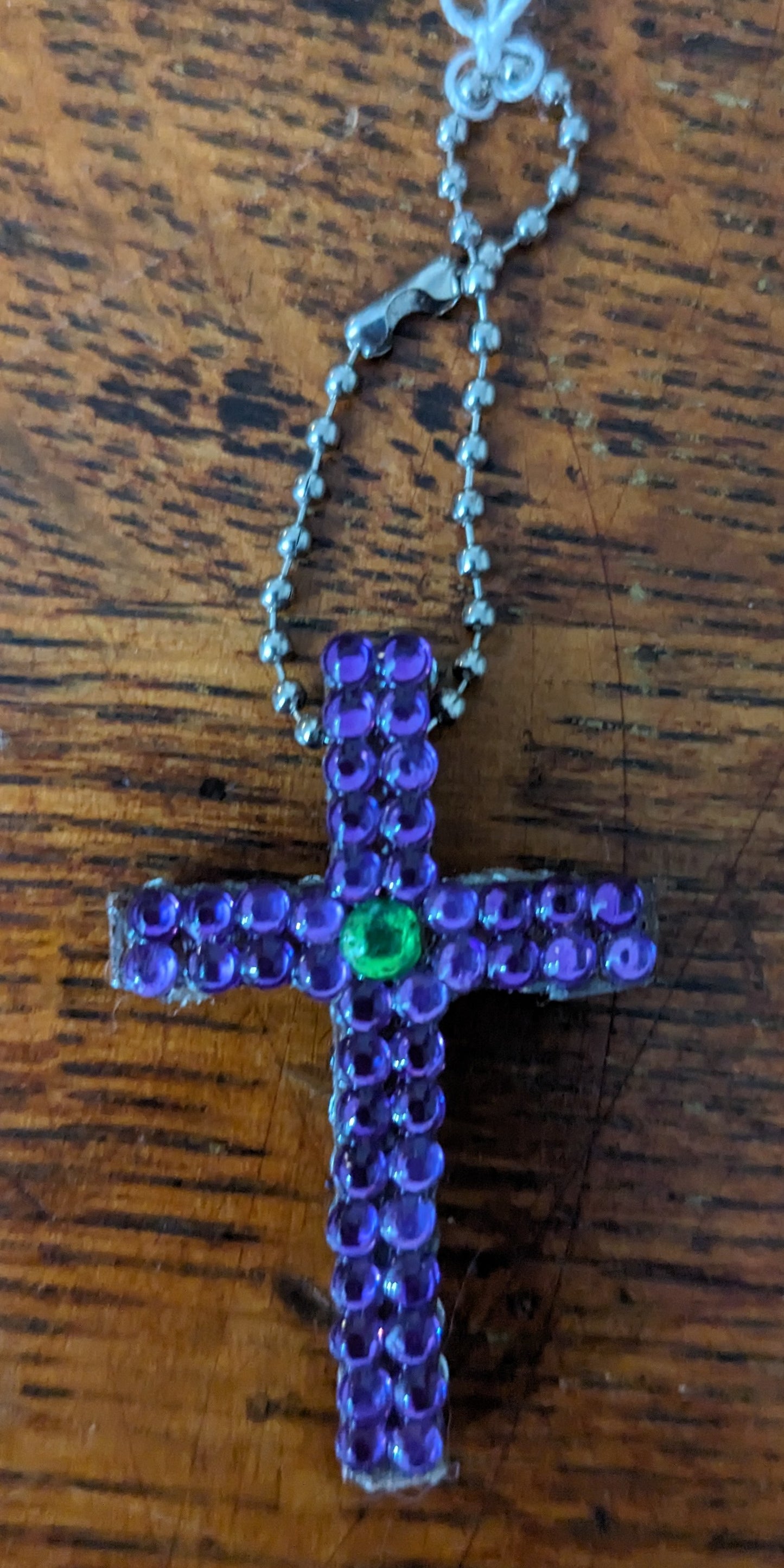 Wood Cross Keychains