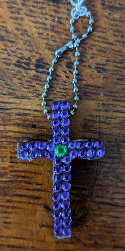 Wood Cross Keychains