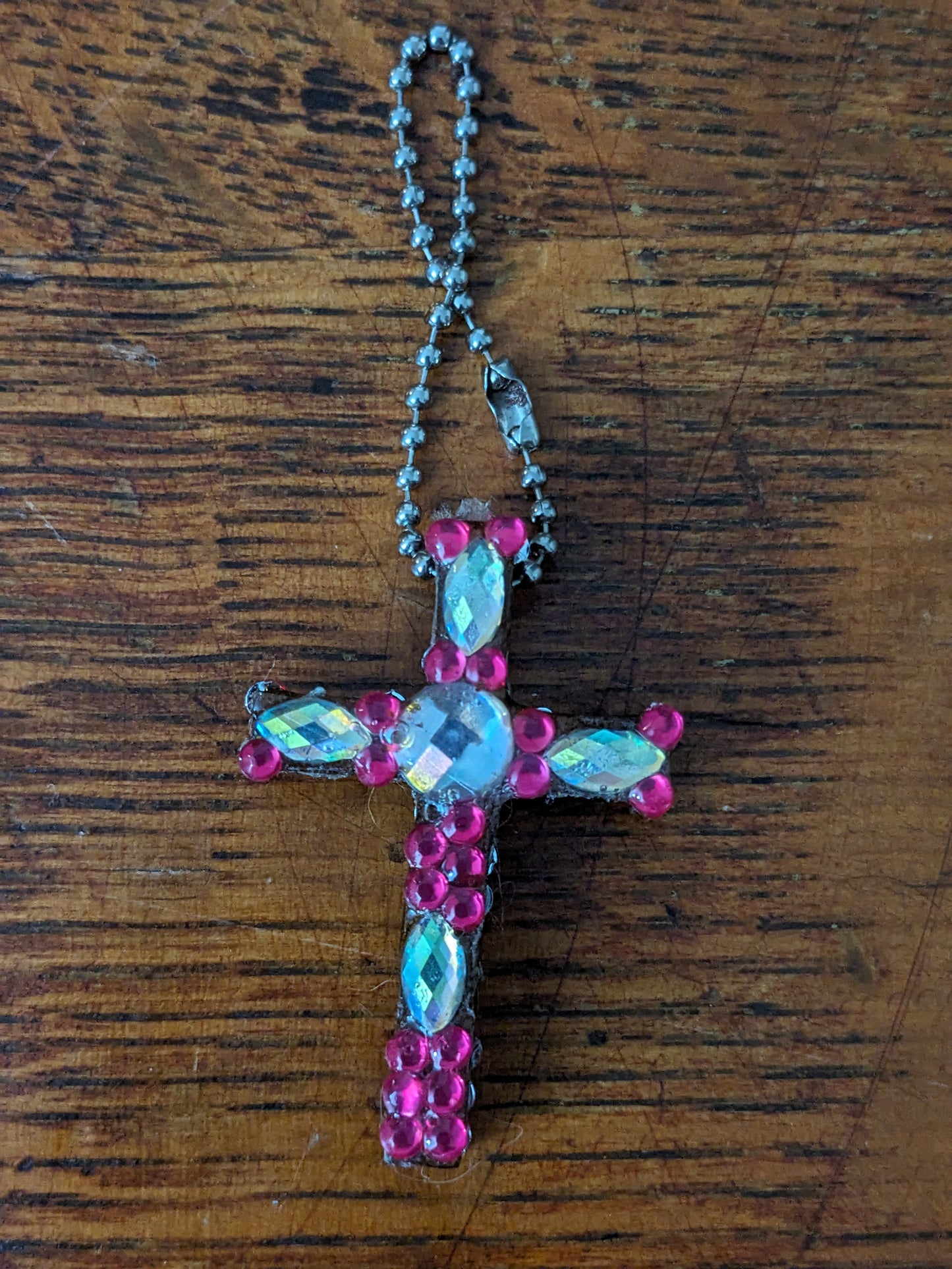 Wood Cross Keychains