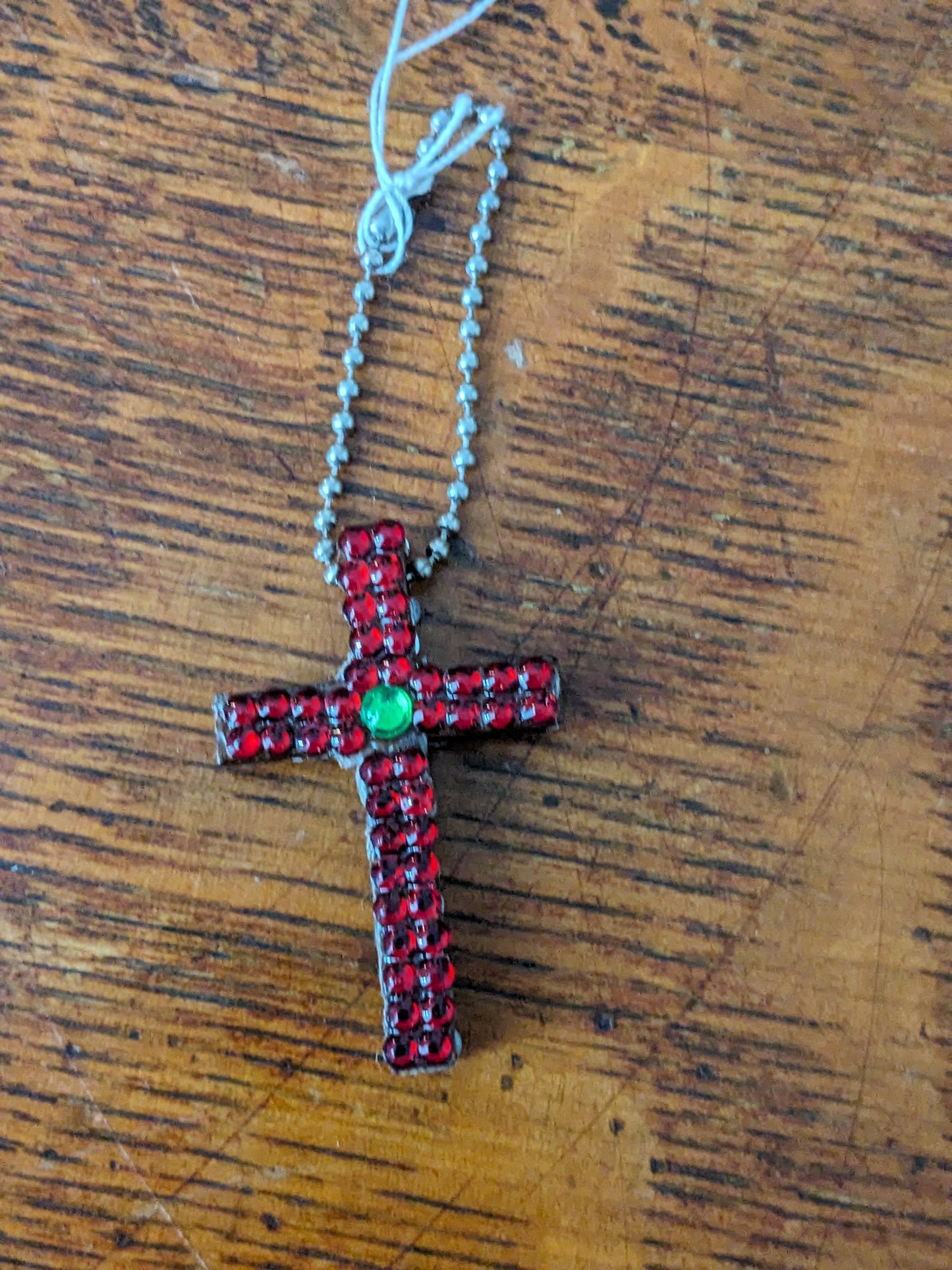 Wood Cross Keychains