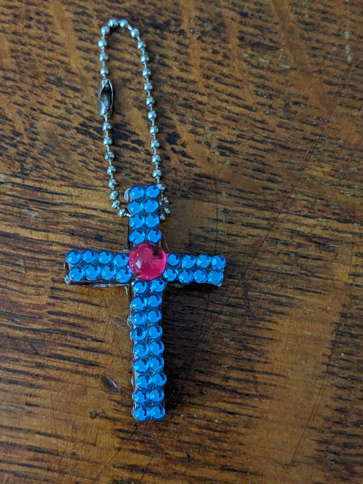 Wood Cross Keychains