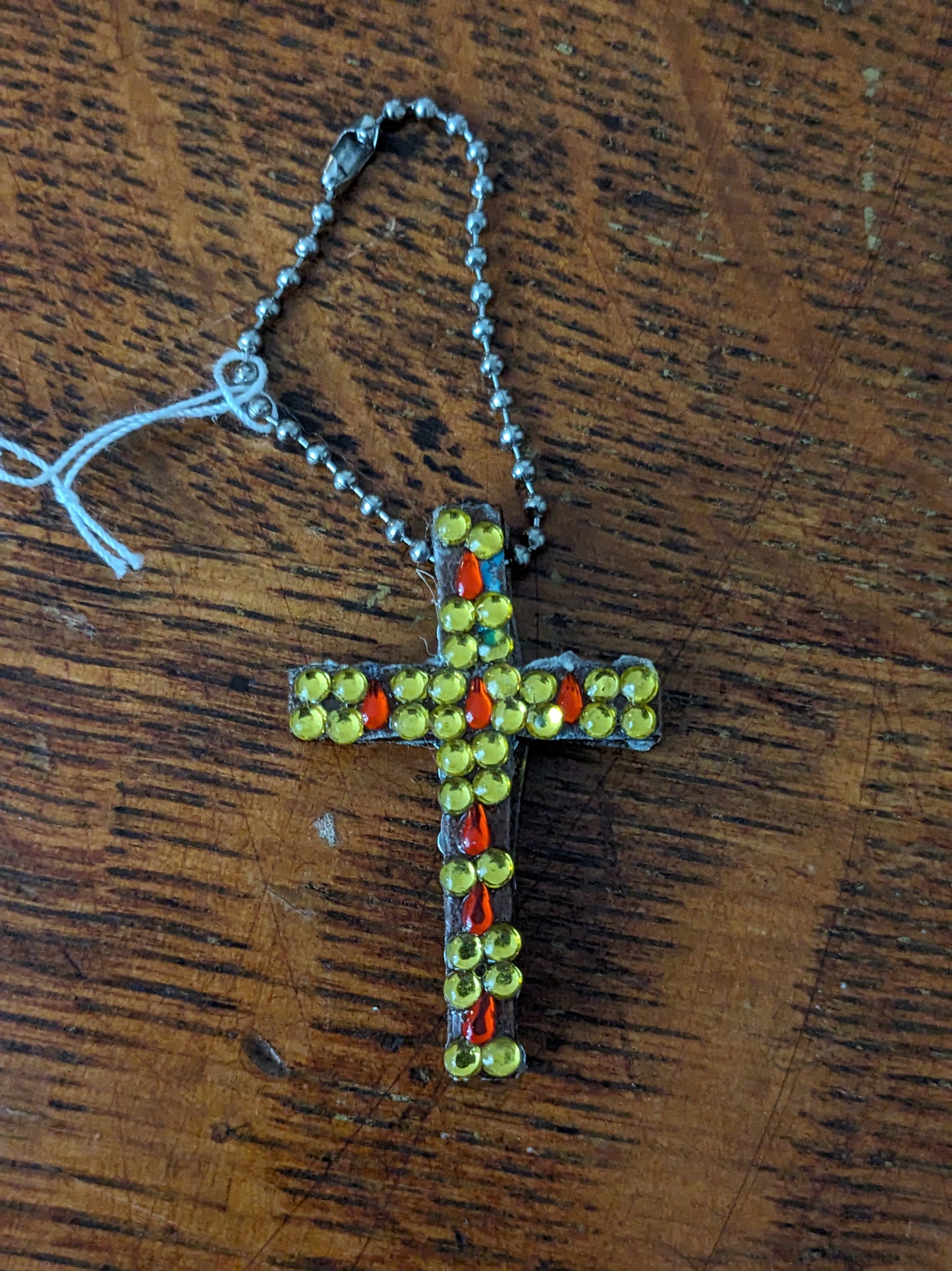 Wood Cross Keychains
