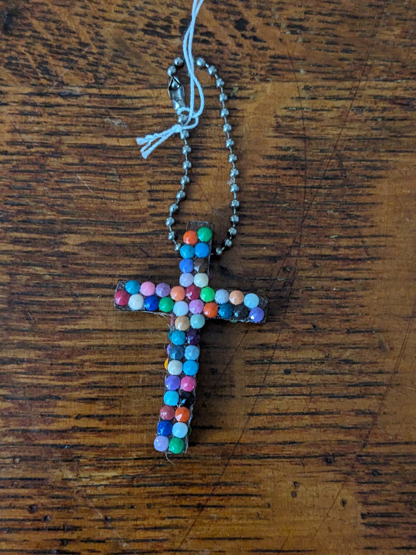 Wood Cross Keychains