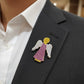 Wood Angel Pins