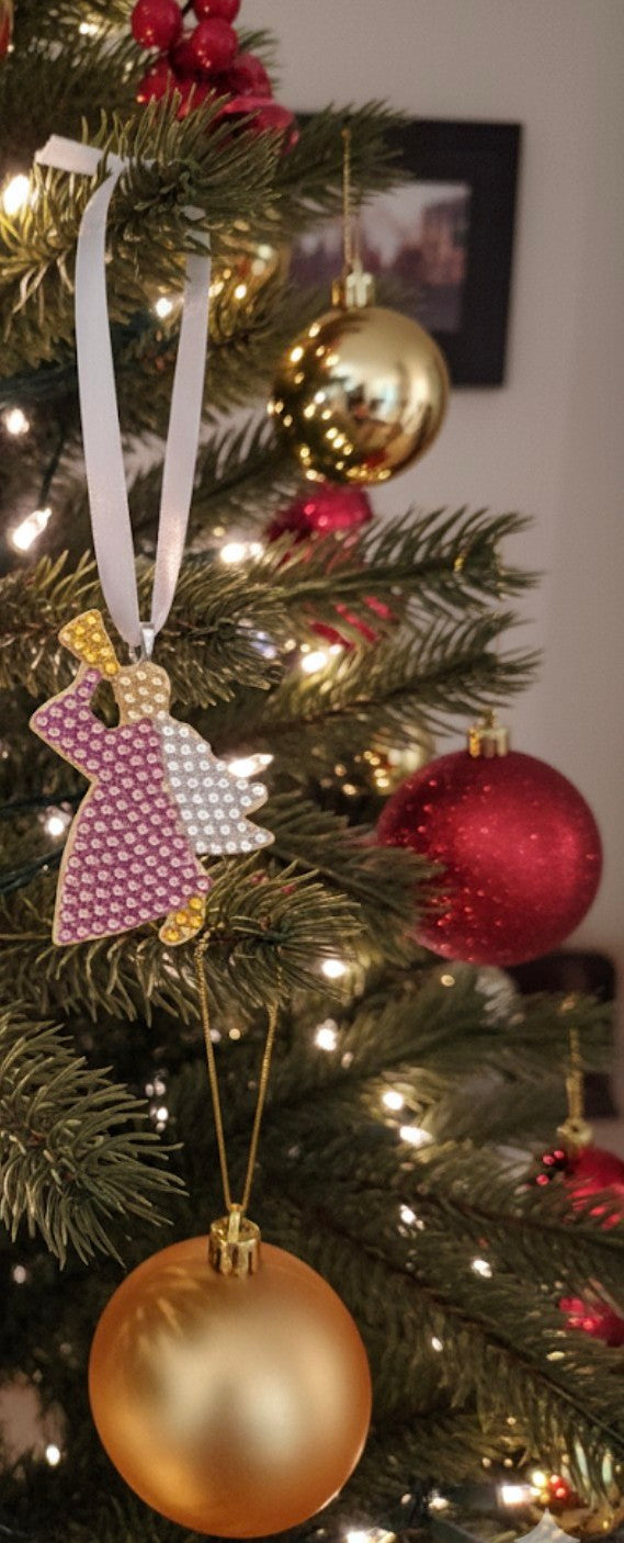 Angel with Bugle Ornaments