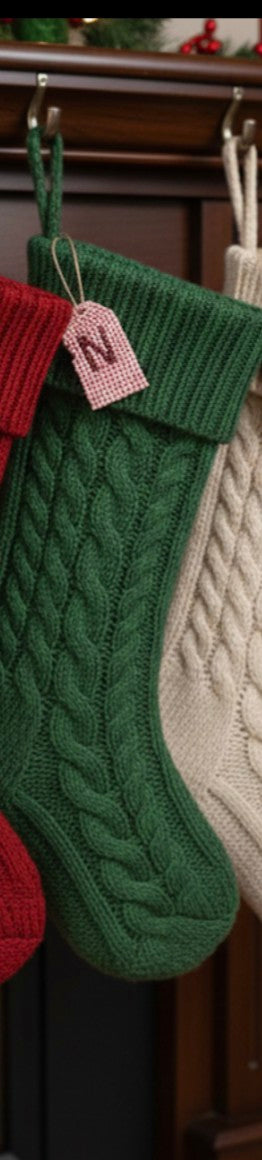 Wood Gift Tags with First Initials