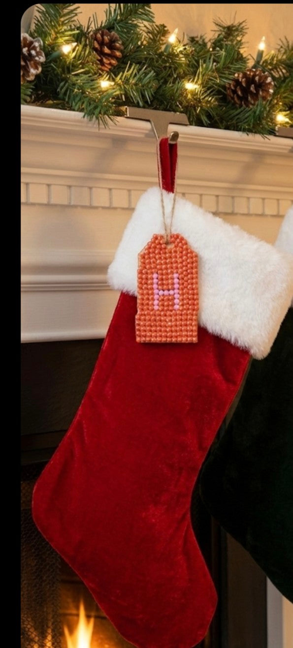 Wood Gift Tags with First Initials