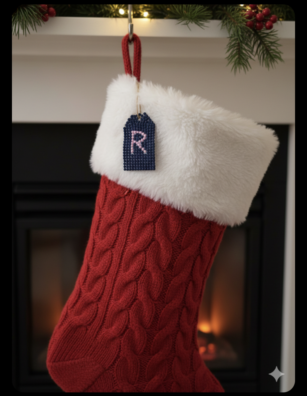 Wood Gift Tags with First Initials