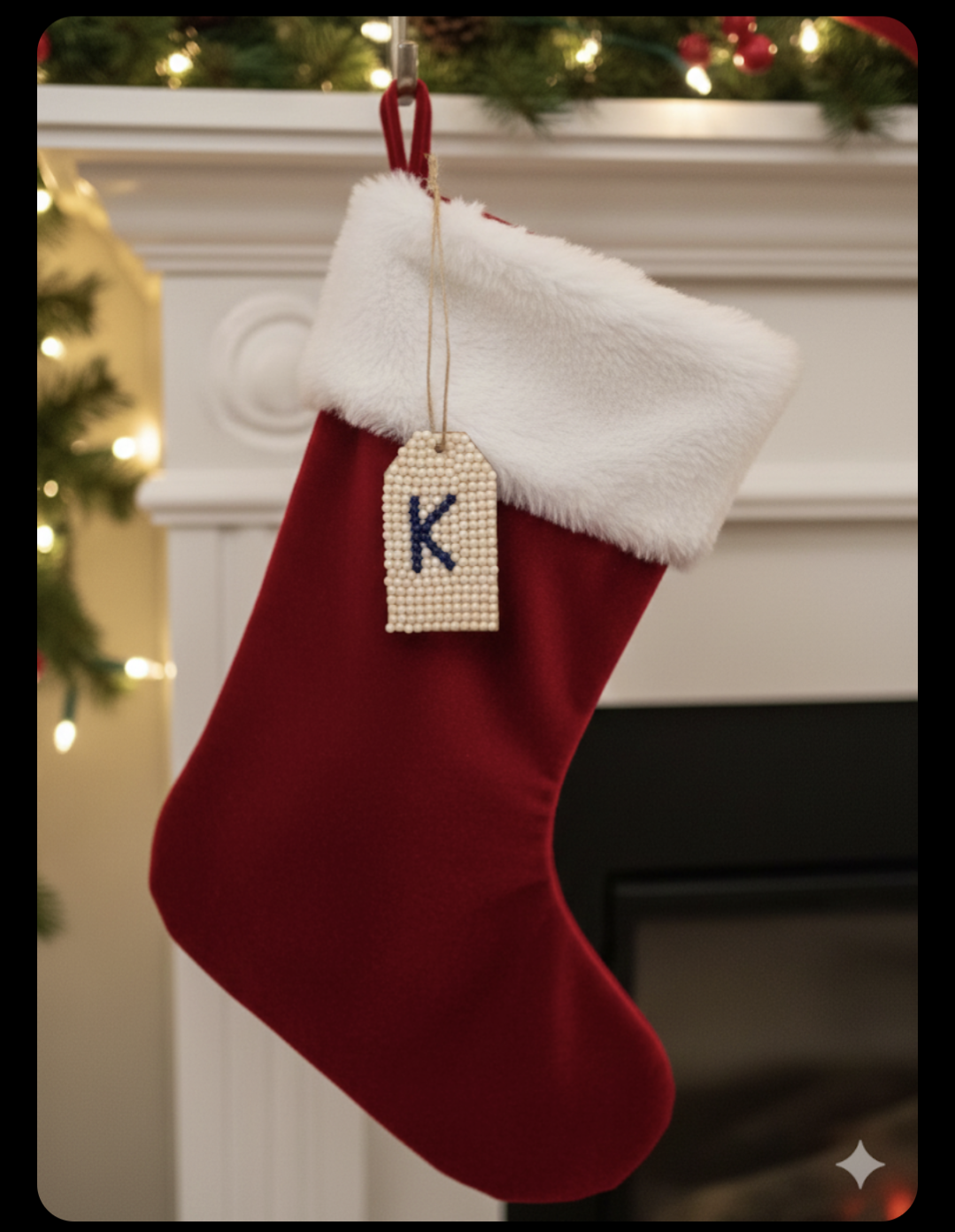 Wood Gift Tags with First Initials