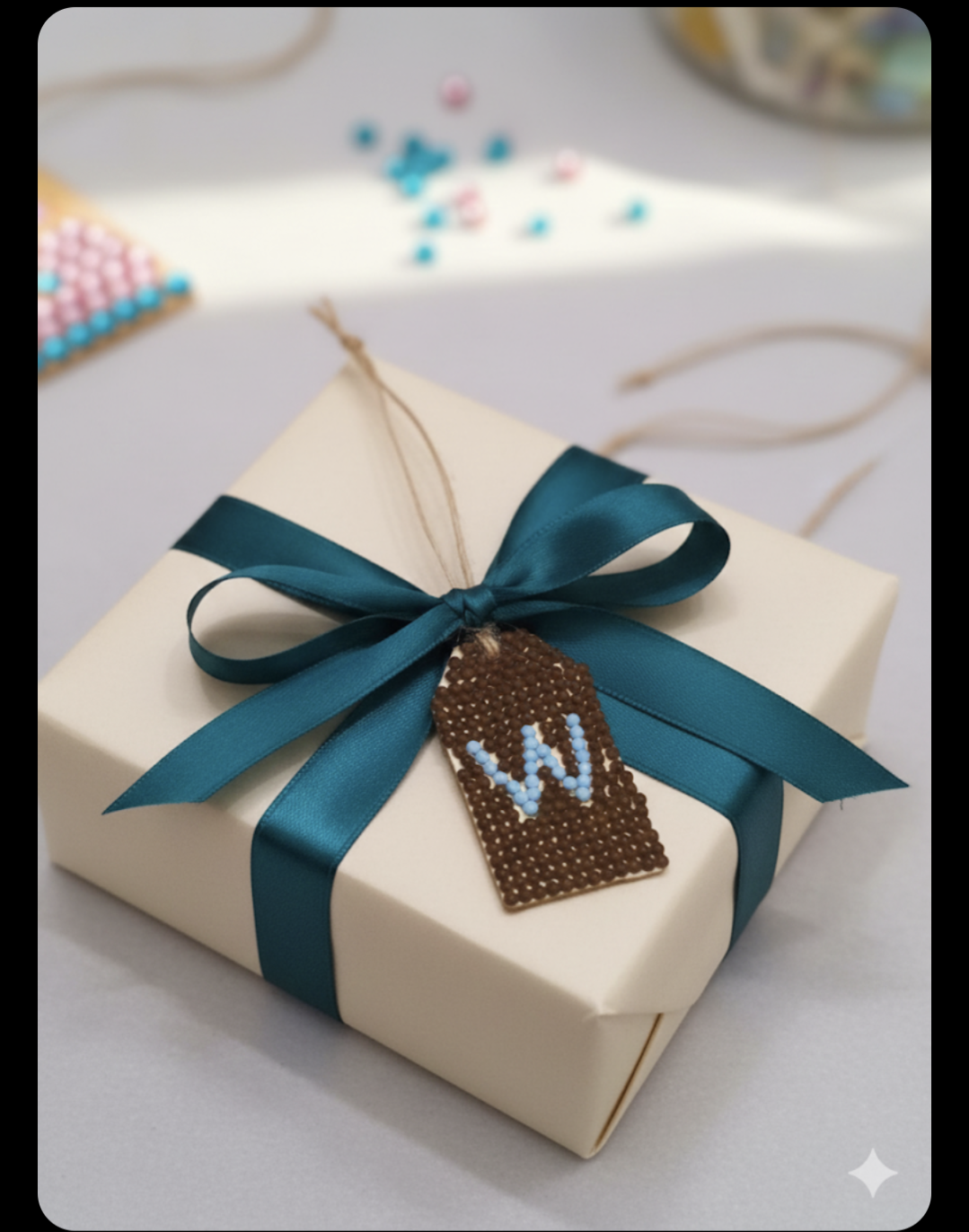 Wood Gift Tags with First Initials