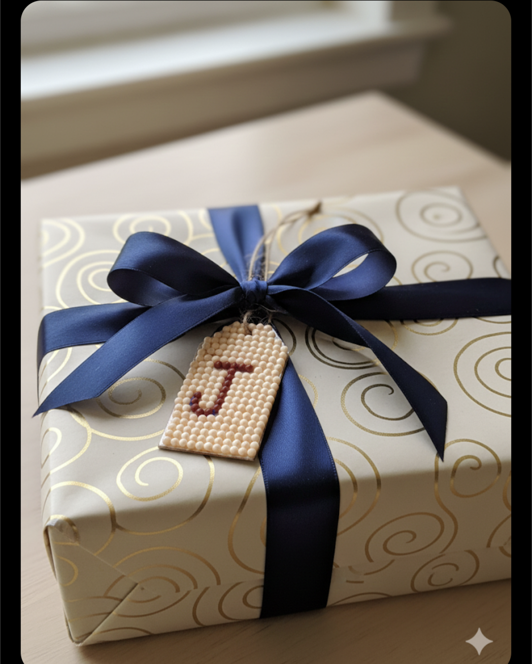 Wood Gift Tags with First Initials