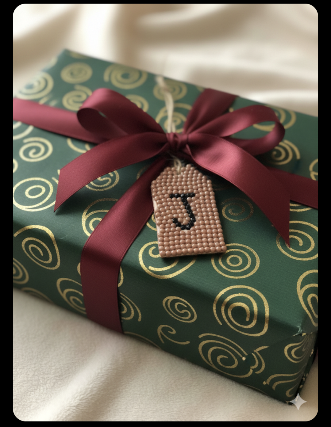 Wood Gift Tags with First Initials
