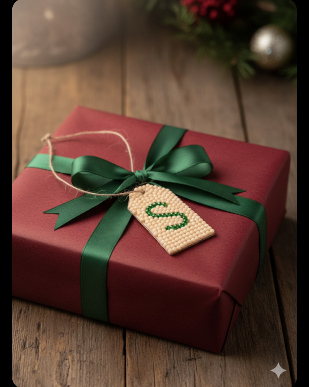 Wood Gift Tags with First Initials