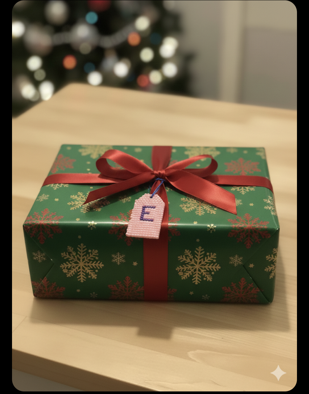 Wood Gift Tags with First Initials