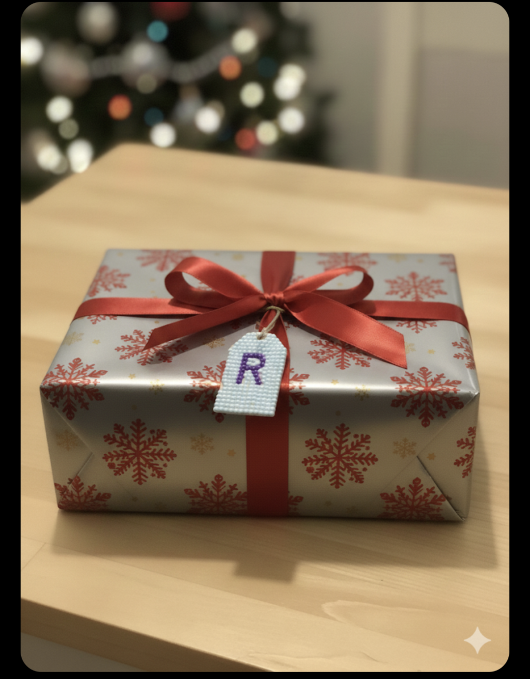 Wood Gift Tags with First Initials