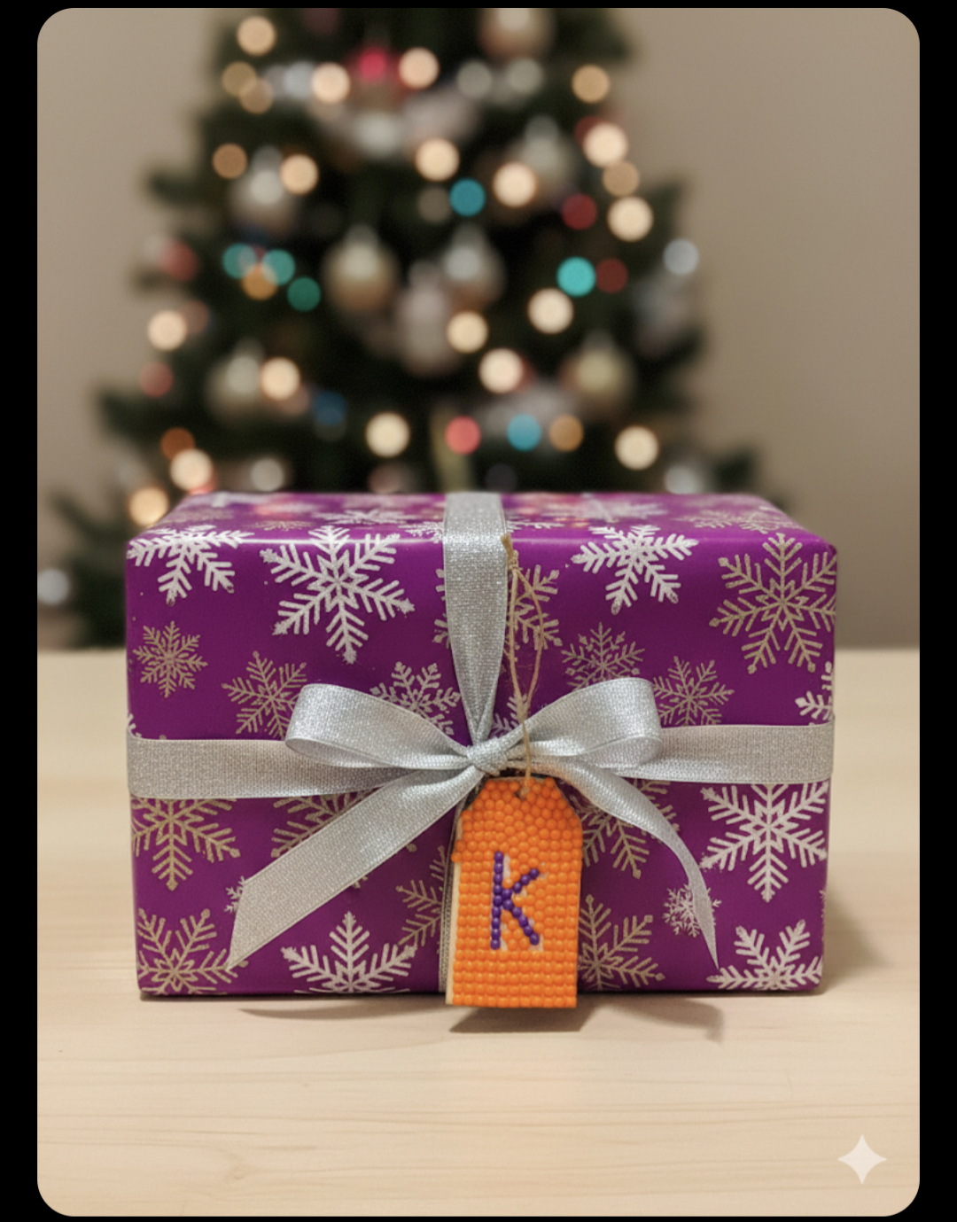 Wood Gift Tags with First Initials