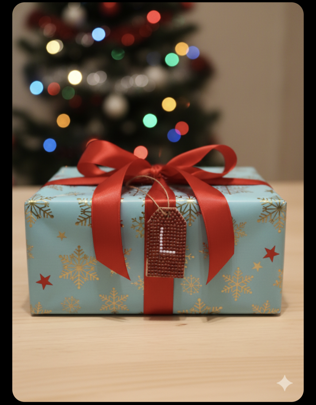 Wood Gift Tags with First Initials