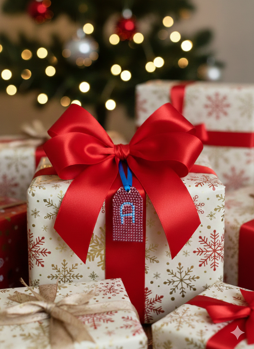 Wood Gift Tags with First Initials