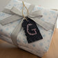 Wood Gift Tags with First Initials