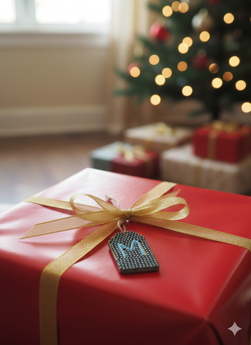 Wood Gift Tags with First Initials