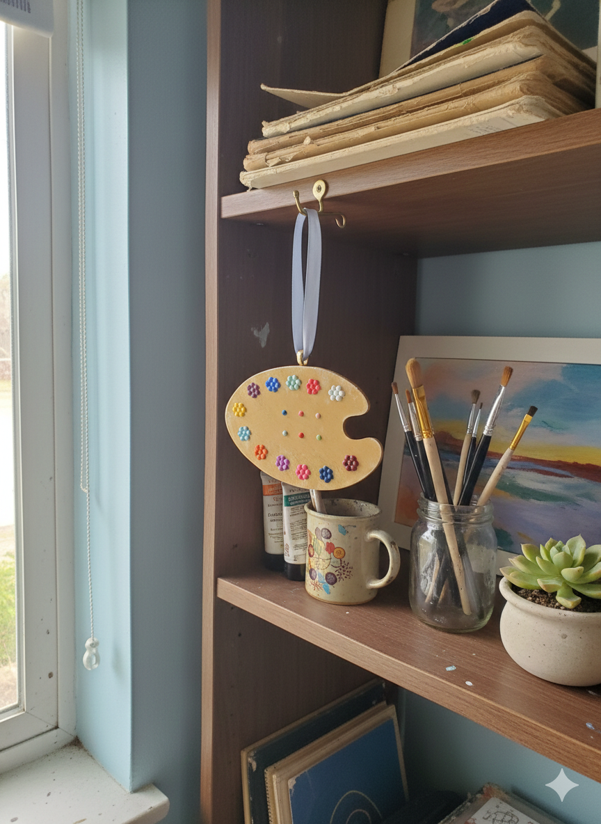 Paint Palette Ornaments