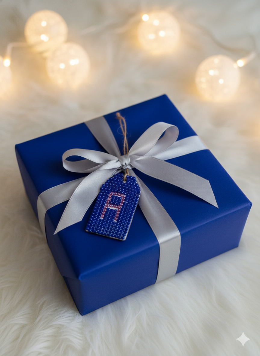 Wood Gift Tags with First Initials