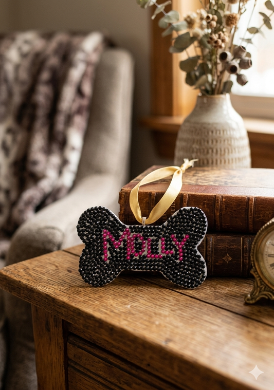 Dog Bone Ornaments with Names