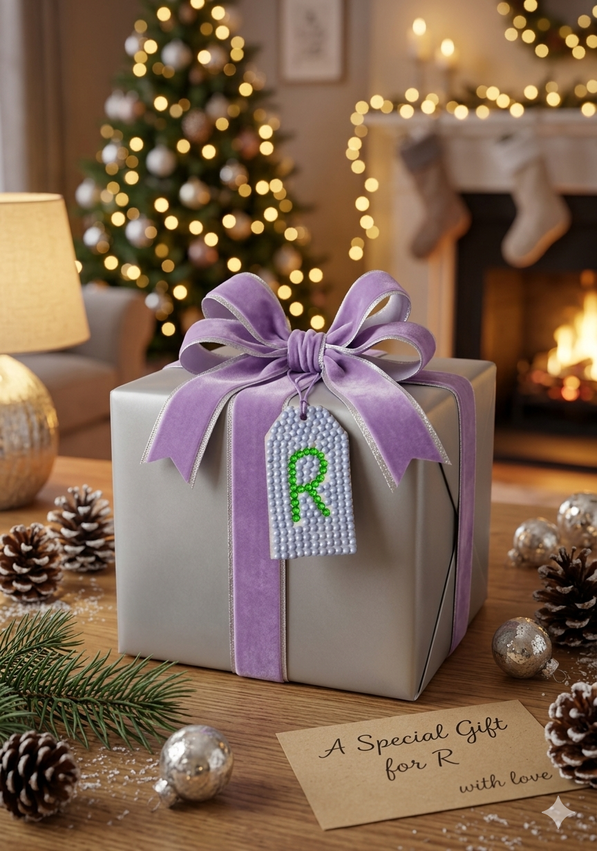Wood Gift Tags with First Initials
