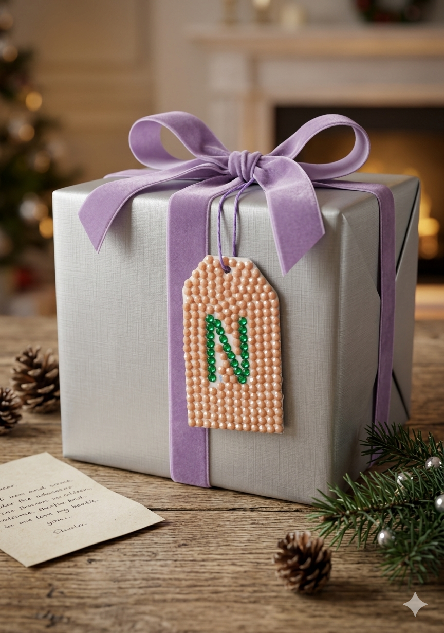 Wood Gift Tags with First Initials