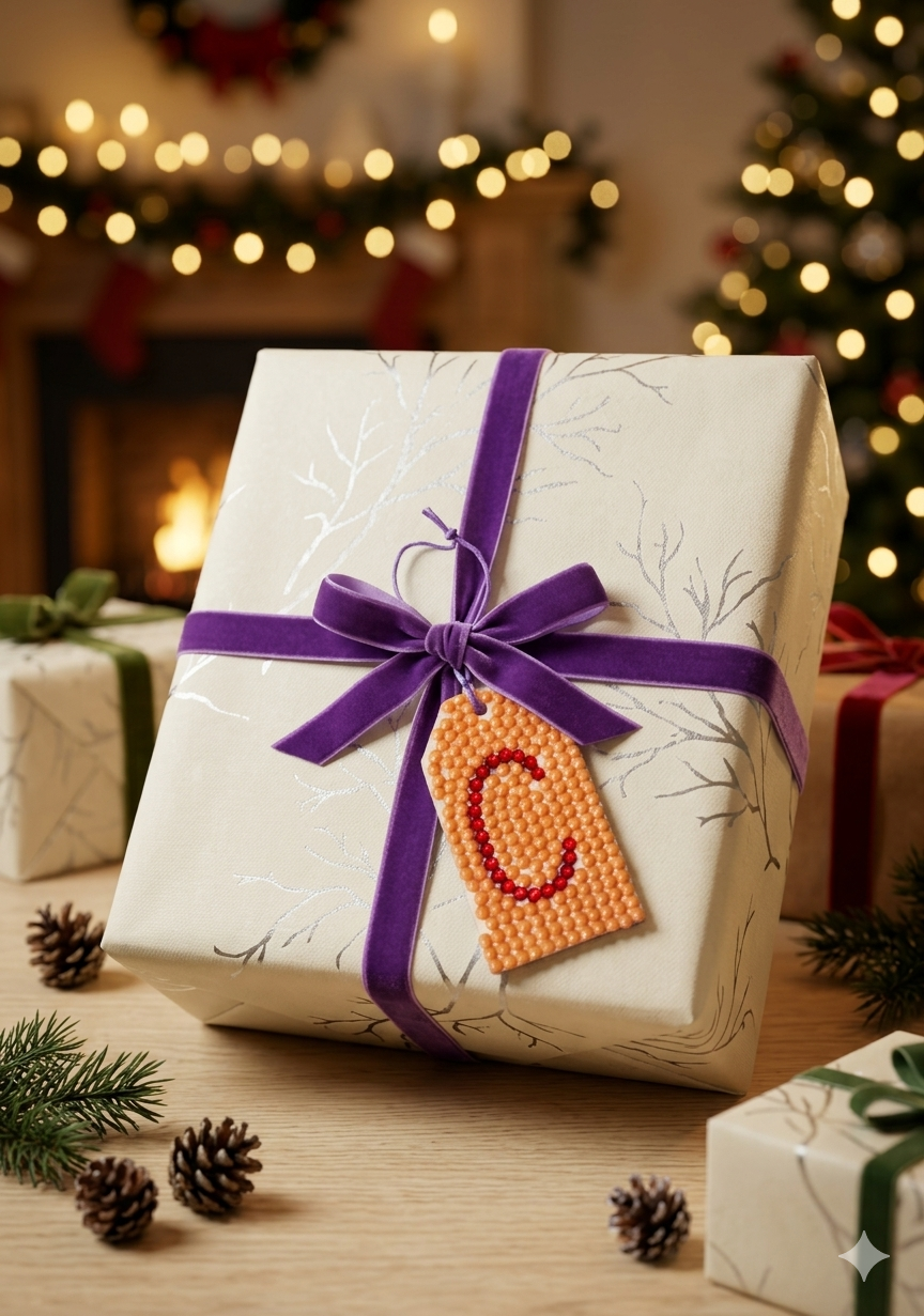 Wood Gift Tags with First Initials