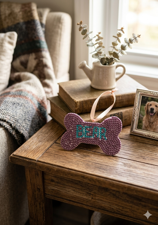 Dog Bone Ornaments with Names