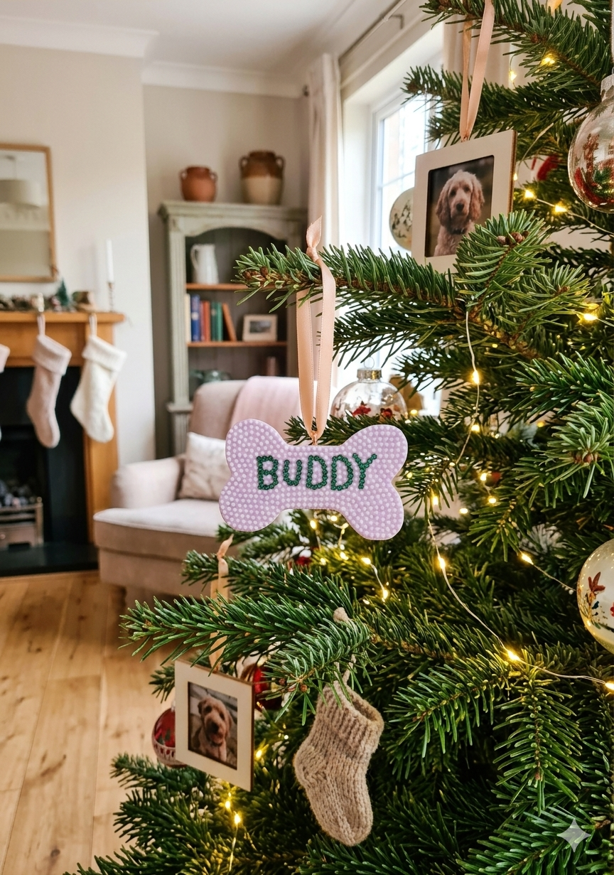 Dog Bone Ornaments with Names