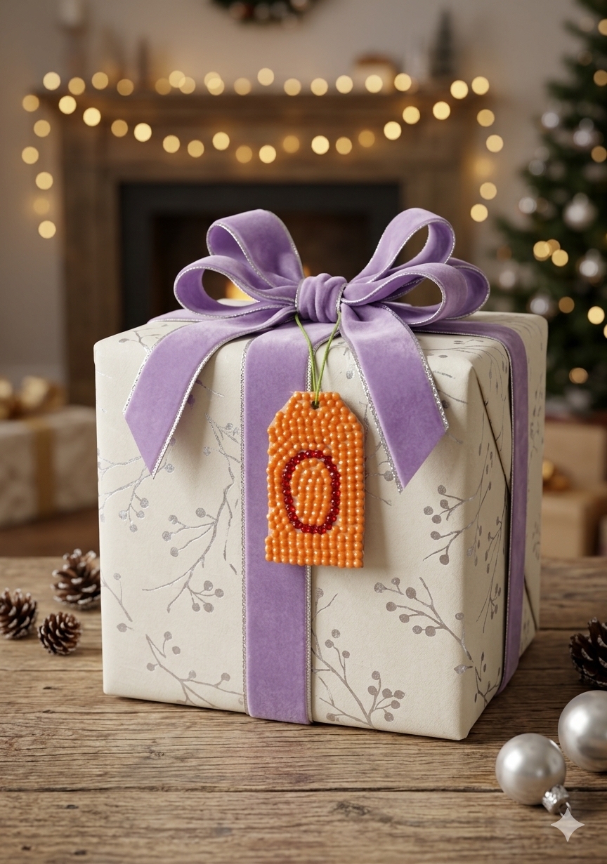 Wood Gift Tags with First Initials