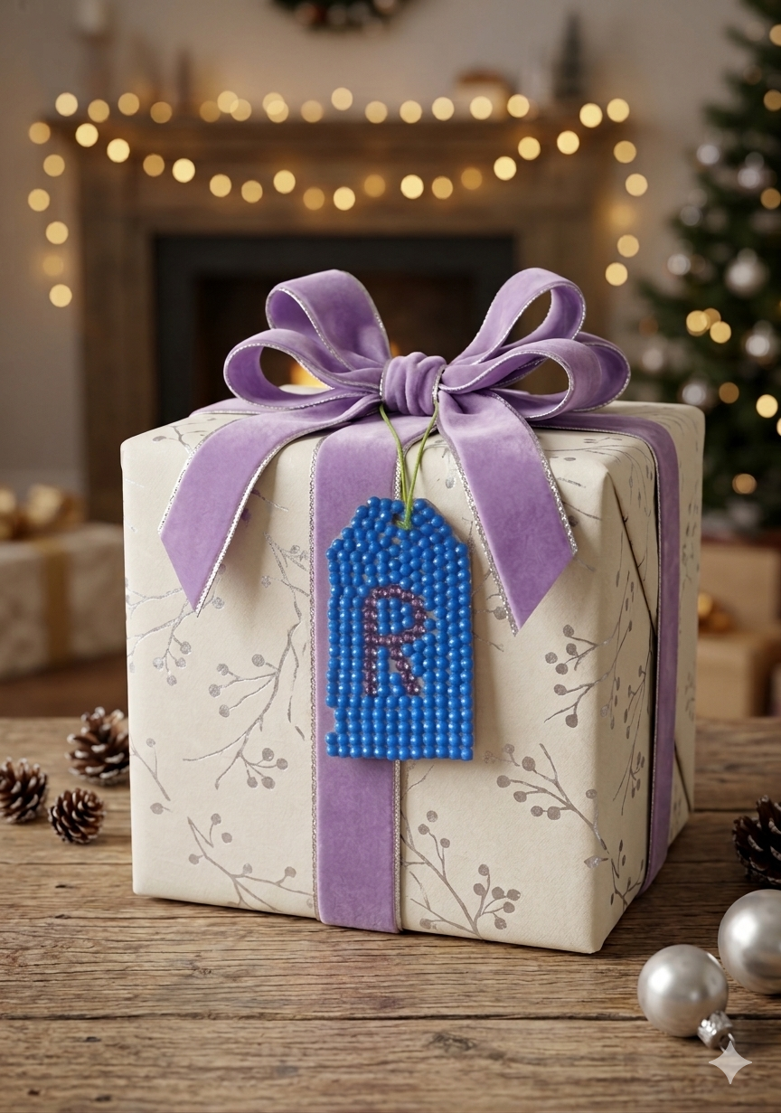 Wood Gift Tags with First Initials