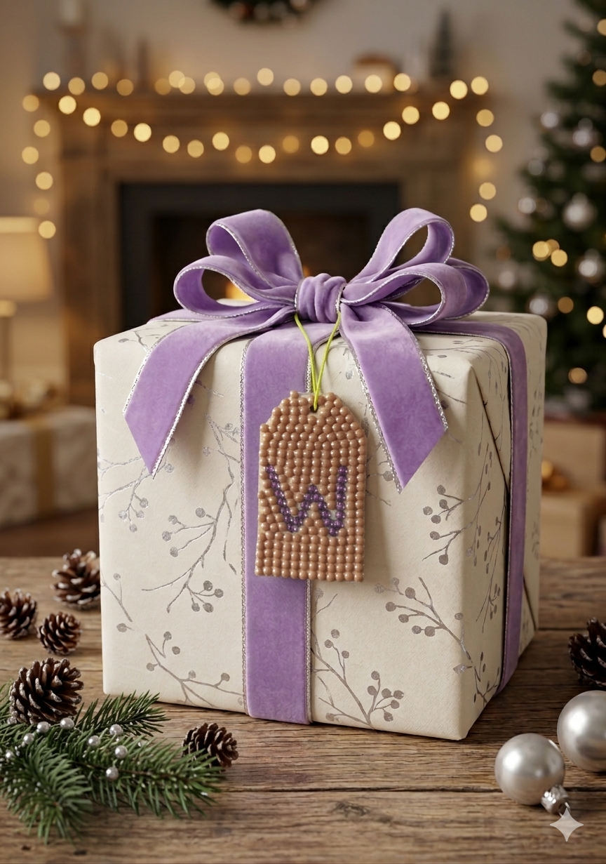 Wood Gift Tags with First Initials