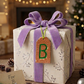 Wood Gift Tags with First Initials