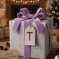 Wood Gift Tags with First Initials