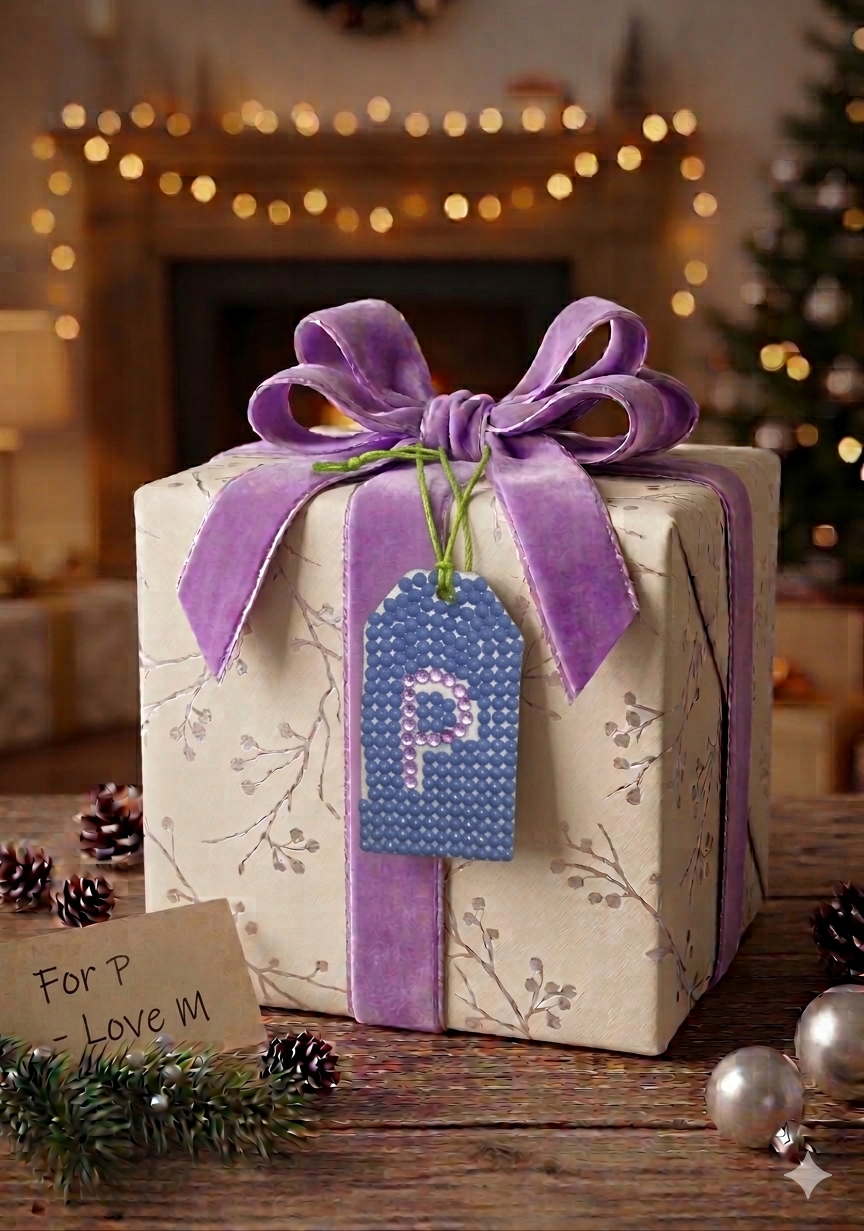 Wood Gift Tags with First Initials
