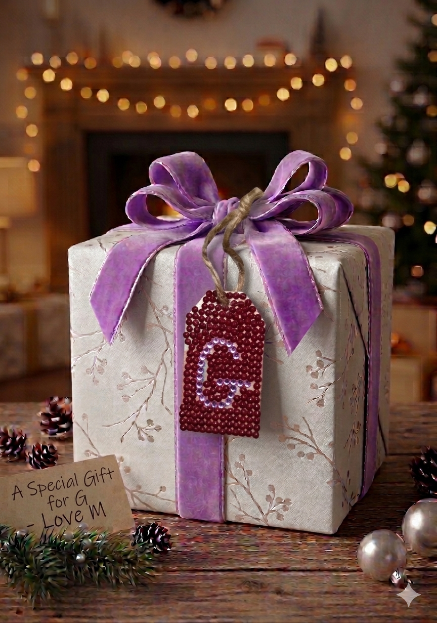 Wood Gift Tags with First Initials