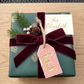 Wood Gift Tags with First Initials