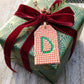 Wood Gift Tags with First Initials