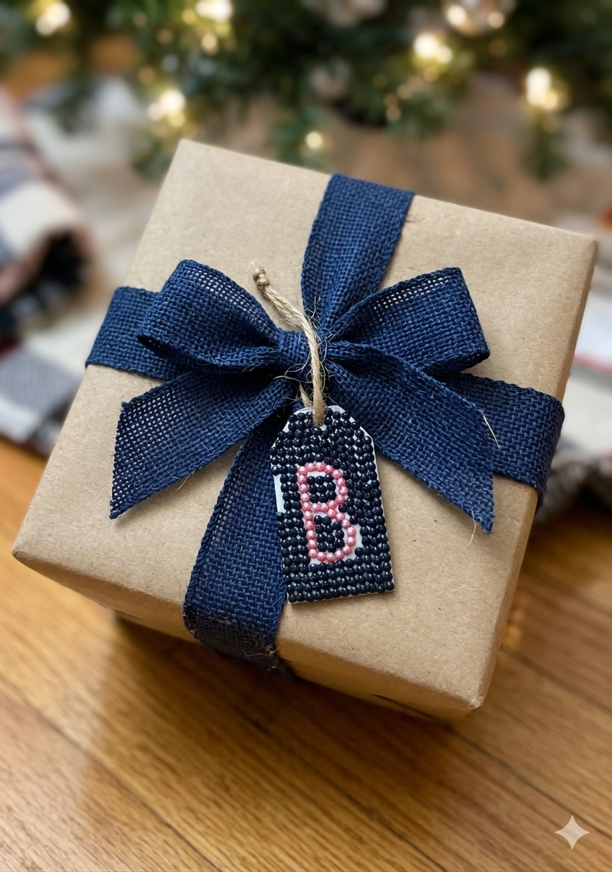Wood Gift Tags with First Initials