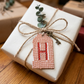 Wood Gift Tags with First Initials