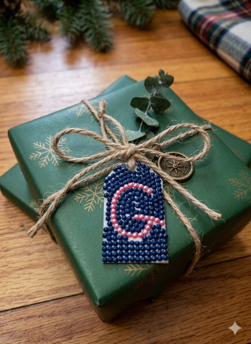 Wood Gift Tags with First Initials