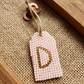 Wood Gift Tags with First Initials