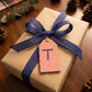Wood Gift Tags with First Initials